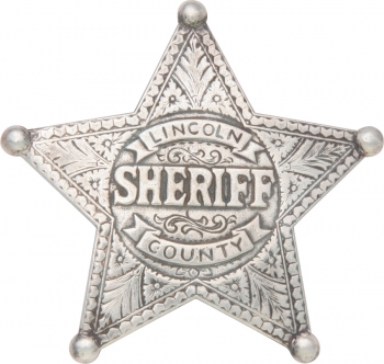 Paul Chen Paul Chen Lincoln County Badge swords PC3006