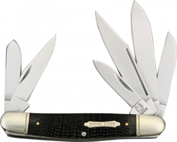 Rough Rider Armor Hide Six Blade Stockman Knives RR1156