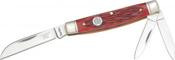 Rough Rider 3 Blade Congress Red Jigged- 3 Knives RR420