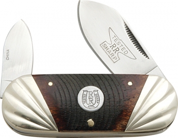 Rough Rider Small Sunfish Knife Brown Bone 3 Inch RR525