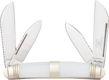 Rough Rider Deluxe Congress White Pearl- 4 Knives RR592