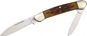 Rough Ryder Miniature Canoe Amber knives RR942