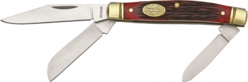 Imperial Schrade Heritage Classics Red Pick Bone Stockman 34RPB