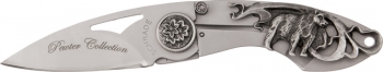 Imperial Schrade Schrade Pewter Folder Bear. knives SCHWSB