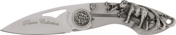 Imperial Schrade Pewter Folder Buffalo knives SCHWSBUF
