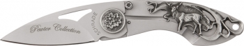 Imperial Schrade Schrade Pewter Folder Deer. knives SCHWSD2
