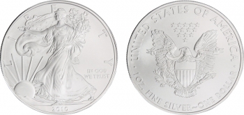 Silver Silver Eagle Dollar - 2010 Knives SE2010