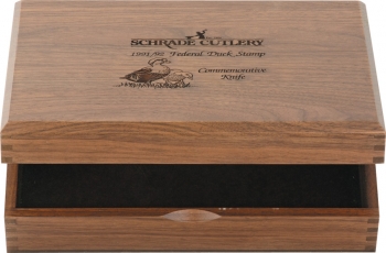 Imperial Schrade Schrade Walnut Duck Stamp Box. knives SFDS
