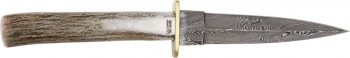 Silver Silver Stag Damascus Dagger. Knives SV10088