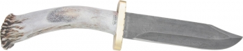 Silver Silver Stag Damascus Bowie. Knives SV65