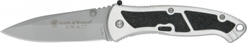 Smith and Wesson Silver Large SWAT Linerlock Knives SWATL