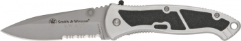 Smith and Wesson Large Silver SWAT Linerlock Knives SWATLS