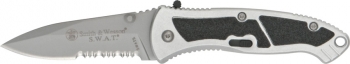 Smith & Wesson SWAT Linerlock A-O Silver Knives SWATS