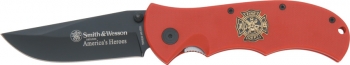 Smith and Wesson S&W Fire Dept Linerlock Knives SWFDR