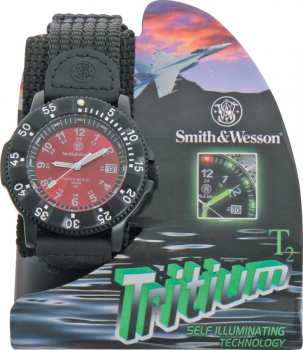 Smith and Wesson Tritium H3 Sport Series Watch Knives SWW450RED