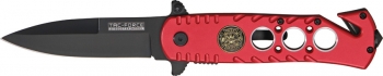 Tac Force Fire Fighter Rescue Linerlock Knives TF529RFF
