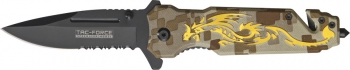 Tac Force Rescue Linerlock A-O Knives TF645GD