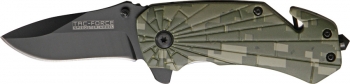 Tac Force Rescue Linerlock A-O Knives TF661DG
