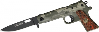 Tac Force Gun Shaped Linerlock Knives TF662RG