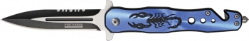 Tac Force Rescue Linerlock A-O Knives TF664BL