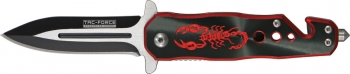 Tac Force Rescue Linerlock A-O Knives TF664BRS