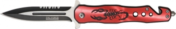 Tac Force Rescue Linerlock A-O Knives TF664RD