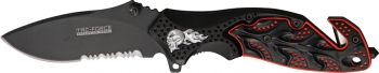 Tac Force Rescue Linerlock A-O Knives TF680BKR