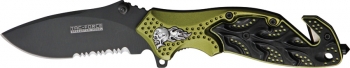 Tac Force Rescue Linerlock A-O Knives TF680GNB