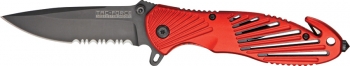 Tac Force Rescue Linerlock A-O Knives TF702RD