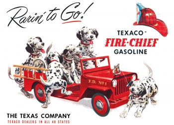 Tin Signs Texaco Rarin To Go TSN0594