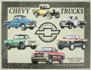 Tin Signs Tin Sign Chevy Truck Tribute. TSN0841