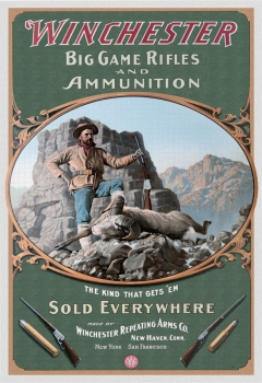 Tin Signs Winchester Hunter w-Ram TSN0941
