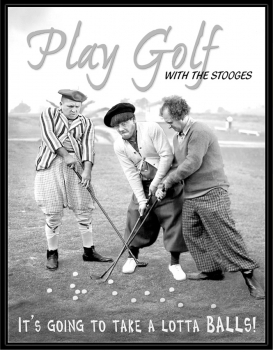 Tin Signs Stooges -Lotta Balls TSN0951