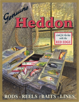 Tin Signs Heddons Tackle Box TSN1212