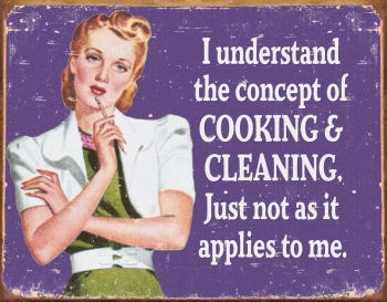 Tin Signs Cooking & Cleaning TSN1426