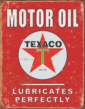 Tin Signs Texaco -Lubricates Perfectly TSN1444