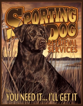 Tin Signs Sporting Dog Services TSN1772