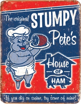 Tin Signs Stumpy Petes Ham TSN1794