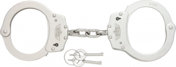 Uzi Handcuffs Silver Finish knives UZIHCCS