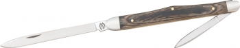 Wild Boar Whittler Fox Tail Gray & Black Knives WB8005FT