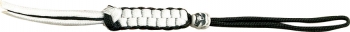 Parachute Cord Lanyard Black and White PDPLBW
