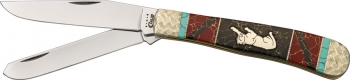 Brian Yellowhorse Custom Case Trapper Knives YH162