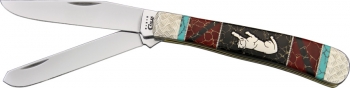 Brian Yellowhorse Custom Case Trapper Knives YH167