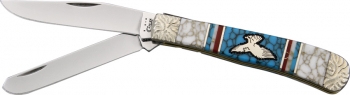 Brian Yellowhorse Custom Case Trapper Knives YH168