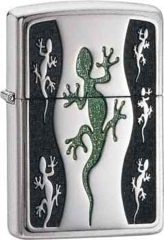 Green Lizard Windproof Emblem Lighter Model ZO19160