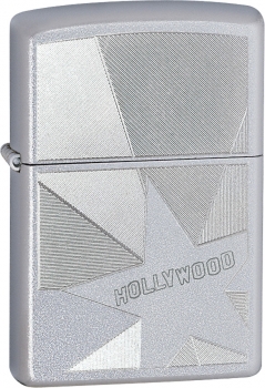 Zippo Hollywood Star ZO24323 Satin Chrome lighter 