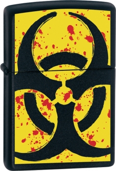 Zippo Hazardous lighter ZO24330 Black Matte