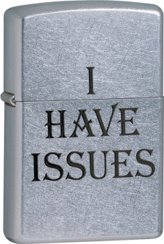 Funny Zippo I Have Issues Windproof Lighter ZO24346