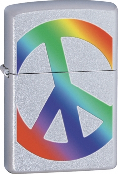 Zippo Red Hot & Rockin lighter ZO24475 Satin Chrome