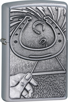 Zippo Zippo Horseshoe Emblem. lights 24517